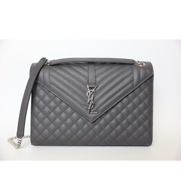 Yves Saint Laurent Handbags - YSL Large Envelope quilted crossbody shoulder bag